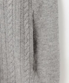 JOSEPH ABBOUD 【洗える・カシミヤブレンド】カシミヤブレンド ハイネック ジップ  カーディガン