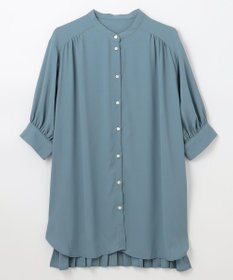 ANY L 【洗濯機可】バックプリーツシャツ