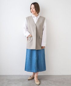 caqu FS 4/5丈 デニムスカート