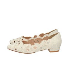 Bridget Birkin 【Bridget Birkin】フラワーカットワークラメパンプス