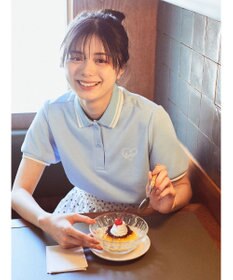 earth music&ecology ハートロゴ刺繍ポロ