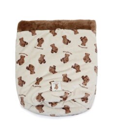 PET PARADISE ペットパラダイス くまちゃん 遠赤外線 寝袋  筒型 M (42×70cm)