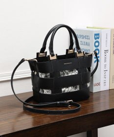 style code 【MERCURYDUO/マーキュリーデュオ】軽量メッシュ　花柄巾着付ミニトートバッグ