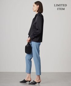 ICB 【WEB限定・洗える】 ドレープサテン ボウタイブラウス