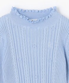 組曲 KIDS 【110-140㎝】フラワードット リブニット