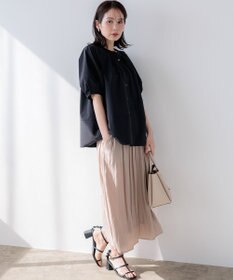 組曲 【先行予約・前後着用可】ソフトサッカーラグランスリーブ ブラウス