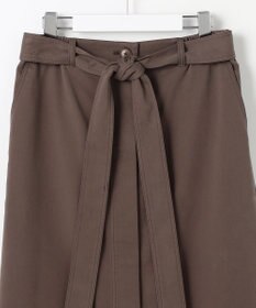 自由区 L ブラッシュドコットンサテンナロー スカート