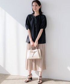 組曲 【先行予約・前後着用可】ソフトサッカーラグランスリーブ ブラウス