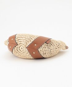 LA BAGAGERIE 【maison vert】 【ペーパー素材・多収納】ラウンド2WAYかごバッグ