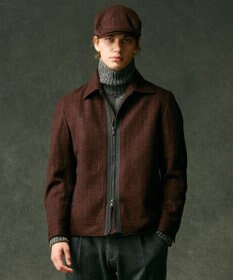 JOSEPH ABBOUD 【イタリア素材/軽量/ストレッチ】ワイドチョークストライプ  ブルゾン