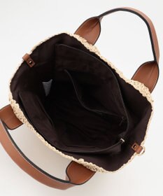 LA BAGAGERIE 【maison vert】 【ペーパー素材・多収納】ラウンド2WAYかごバッグ