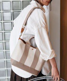 TOPKAPI 【Breath TOPKAPI】スコッチグレイン ネオレザー トート バッグ ショルダー付き M