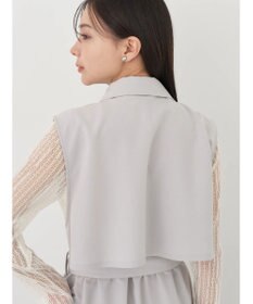 earth music&ecology サイドプリーツジレンチ