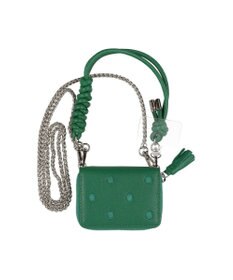 UNBILLION ペルケ perche / ドット刺繍ジャバラチャームウォレットショルダー