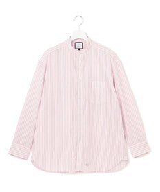 J.PRESS YORK STREET 【UNISEX】タイプライターストライプ バンドカラーシャツ