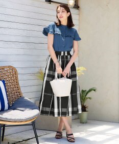 Tiaclasse L 【洗える】ケープ風フリルスリーブブラウス