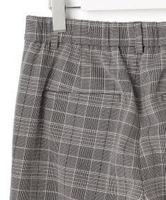 23区 【洗える】ウォームストレッチ チェック ワイド パンツ