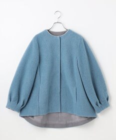 #Newans 【洗濯機可能】バックフレアショートコート