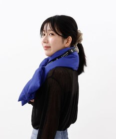 AURORA 【 LANVIN COLLECTION（ランバン コレクション） 】中綿リボン付マフラー(WASH)