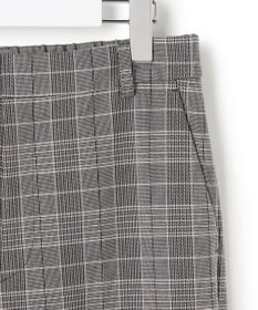 23区 【洗える】ウォームストレッチ チェック ワイド パンツ