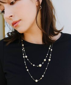 Tiaclasse パール２連ネックレス