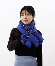 AURORA 【 LANVIN COLLECTION（ランバン コレクション） 】中綿リボン付マフラー(WASH)