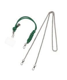 UNBILLION ペルケ perche / ドット刺繍ジャバラチャームウォレットショルダー