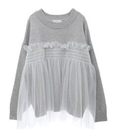 Green Parks ・ＡＮＤＳＥＡＲＣＨ　チュールレイヤードニット