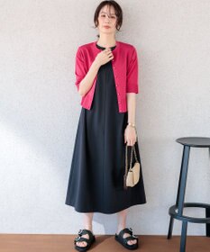 組曲 【先行予約】シアーニット5分袖 カーディガン