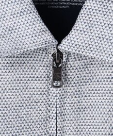 JOSEPH ABBOUD  【フランス産リネン×日本の技術・清涼感】ノルマンディリネントップジャージ ジップ ポロシャツ