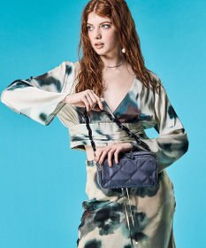 TOPKAPI 【TREASURE TOPKAPI】キルティング アクリルチェーン付 ショルダー バッグ