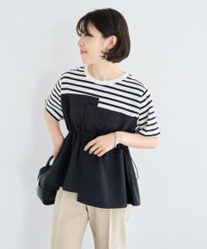 Green Parks ビスチェドッキングドロスト５分袖プルオーバー