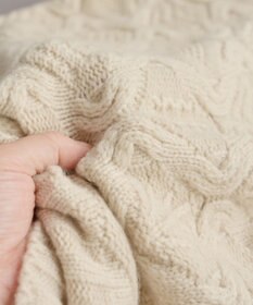 muuc 5種類の模様編み  パッチワーク柄ケーブル模様編みベスト