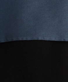 ICB 【洗える】ウールワッシャーツイル シャツドッキング ワンピース