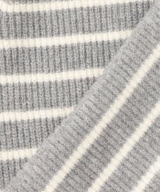 ANY SIS 【洗える】ハイネックボーダー ニット