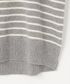 ANY SIS 【洗える】ハイネックボーダー ニット