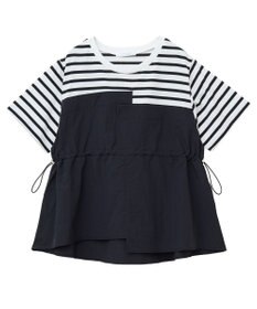 Green Parks ビスチェドッキングドロスト５分袖プルオーバー