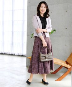 Tiaclasse 【洗える】チュールレースノースリーブトップス