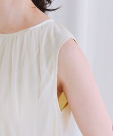 Tiaclasse 【洗える】チュールレースノースリーブトップス