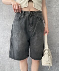 WEGO ワイドハーフデニムパンツ