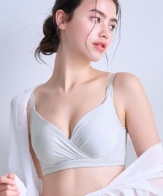 BRADELIS New York 【BRADELIS Me / ノンワイヤー・バストアップ】Perfumyブラ23S1 綿混素材で肌当たりの優しい補正ブラジャー バストにフィットしてラインが響きにくい