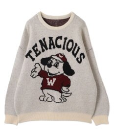 WEGO ファニーグラフィックフラッフィーニットプルオーバー