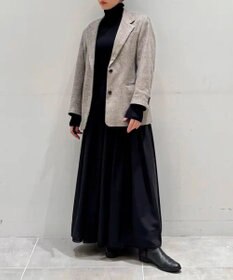 #Newans 【LEE掲載アイテム】ダブルギャザーロングスカート