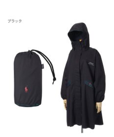 MOONBAT POLO RALPH LAUREN レインポンチョ 透湿撥水 無地×チェック 75デニール 収納袋付