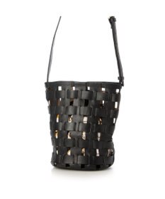 UNBILLION ピークスピーク PEAKS PEAK / 牛革透かし編みメッシュショルダートート