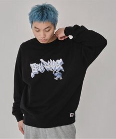 WEGO 【ユニセックス着用ITEM/MLサイズ展開】別注BENDAVISバブルロゴプルオーバー