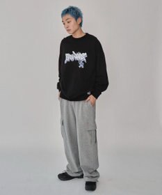 WEGO 【ユニセックス着用ITEM/MLサイズ展開】別注BENDAVISバブルロゴプルオーバー