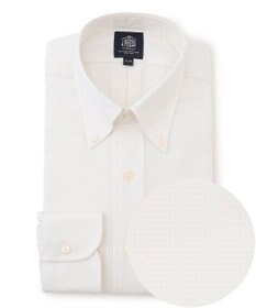 J.PRESS MEN 【PREMIUM PLEATS / 形態安定】ピンヘッド ドレスシャツ / B.D.