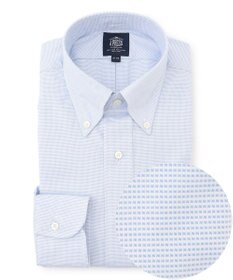 J.PRESS MEN 【PREMIUM PLEATS / 形態安定】ピンヘッド ドレスシャツ / B.D. サックスブルー系