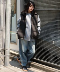 WEGO 【25年秋冬新作/ユニセックス着用ITEM/MLサイズ展開】2WAYパファーベスト